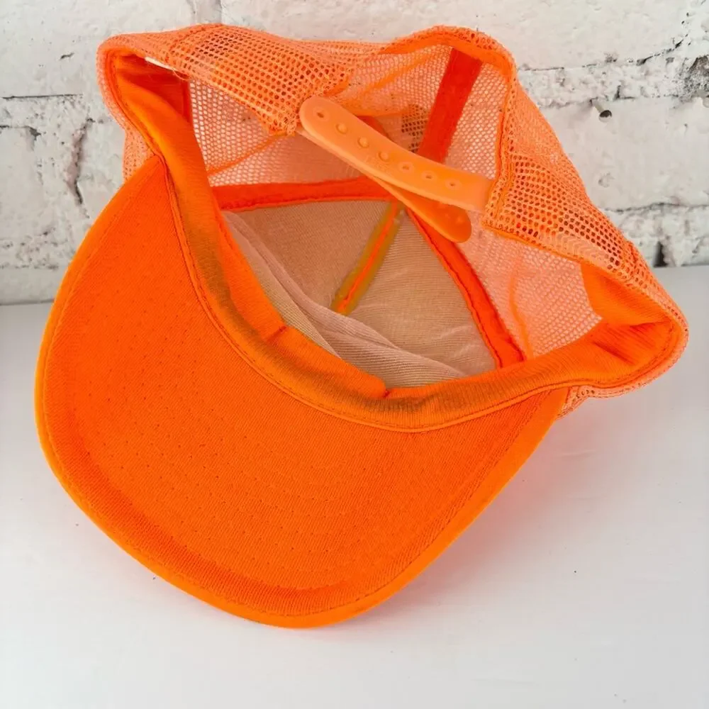Vintage Happiness Is Big Bucks Orange Snapback Hat